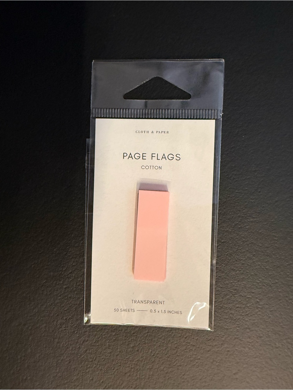 Cloth & Paper Pink Page Flags - Pack of 50